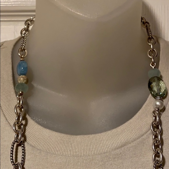 David Yurman 51” Random Bijoux Figaro link chain - Picture 8 of 16